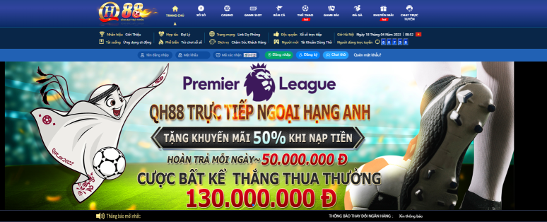 Nhà cái QH88: Tặng ngay 100k cho tân thủ