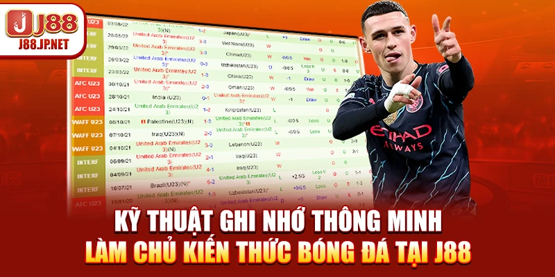 Kỹ thuật ghi nhớ thông minh làm chủ kiến thức bóng đá tại J88
